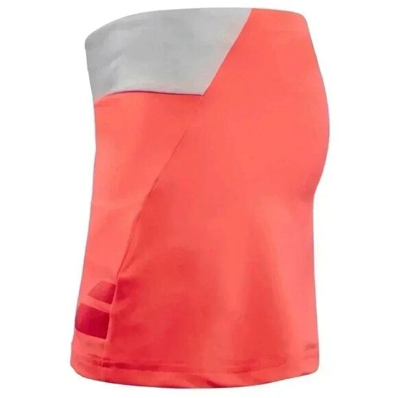 Babolat Girl's Fleuro Red & Gray Waistband Tennis Skirt w Briefs - Picture 2 of 12